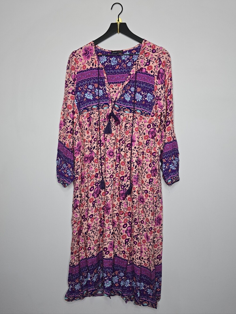 Boutique Lance Cade Cottage Core Floral Dress Size Medium